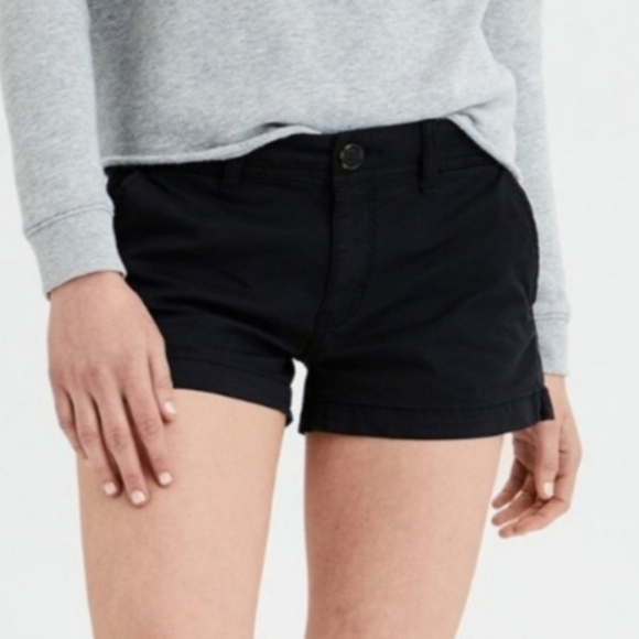 American Eagle Outfitters Black High Waist Shorts - Picture 8 of 8